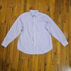 Southern Tide Long Sleeve Button Shirt Mens XL Purple Plaid